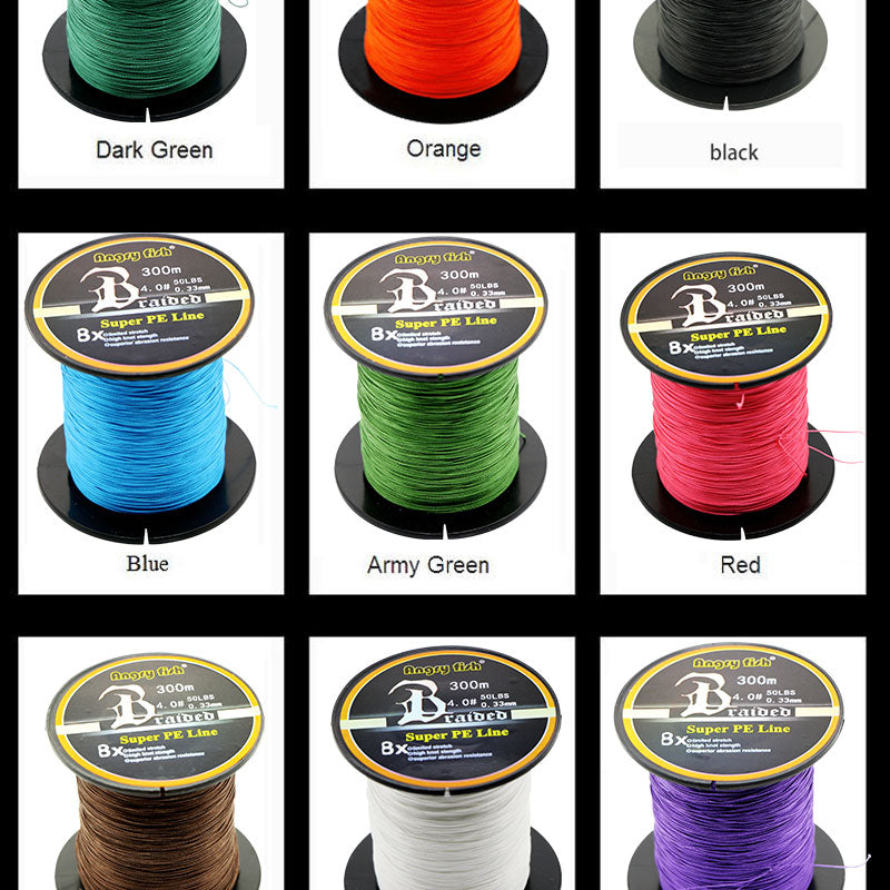 300 Meters 8 Strands Braided Fishing Line