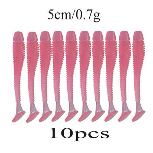 Fishing Worm Swimbait 10 Pcs/pack